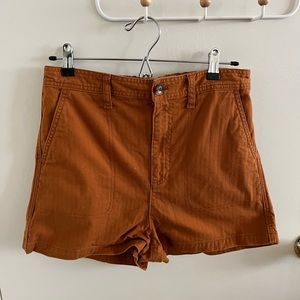 Madewell Camp Shorts in Rust Brown sz M